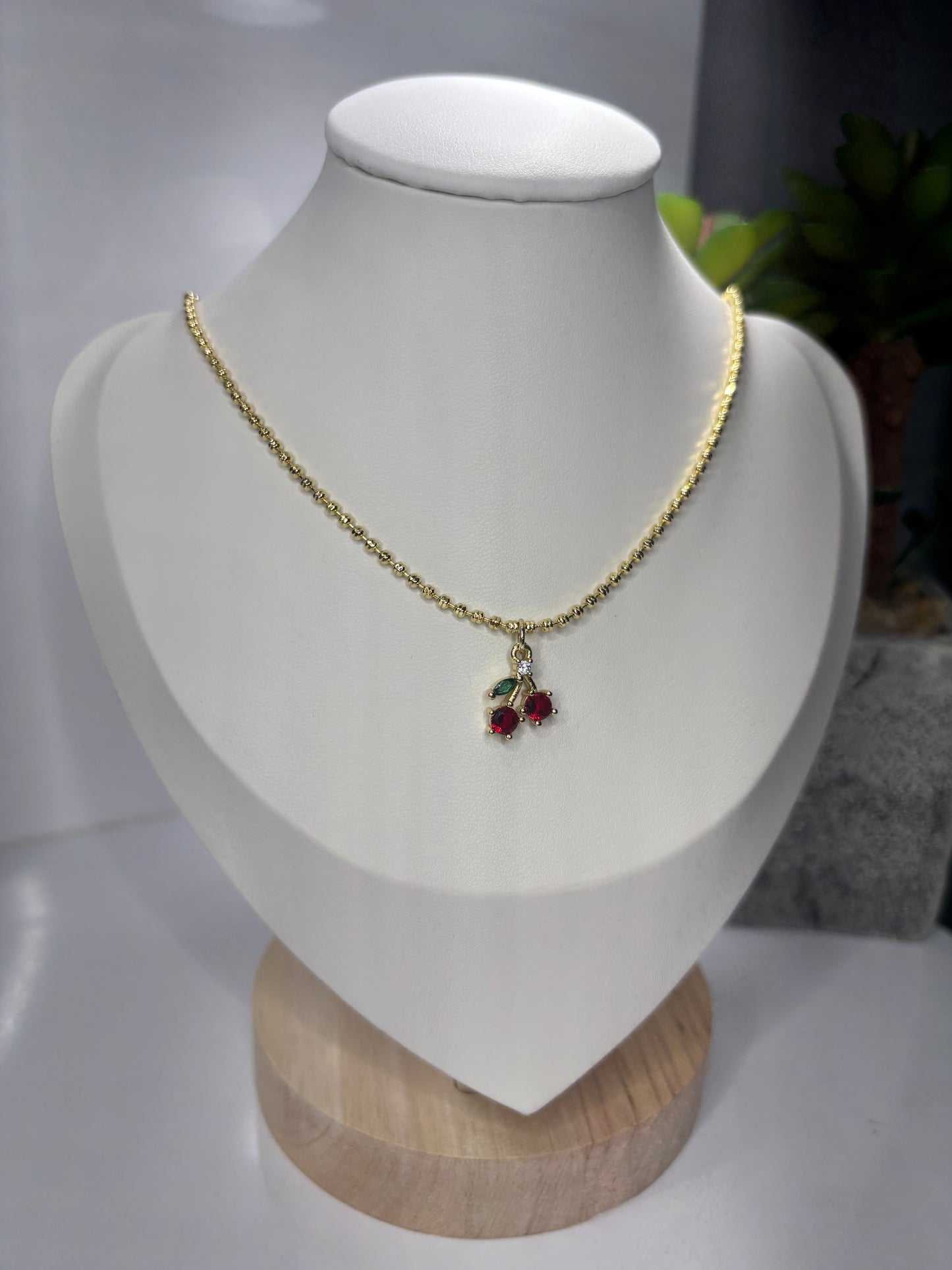 Cherry Gold Necklace